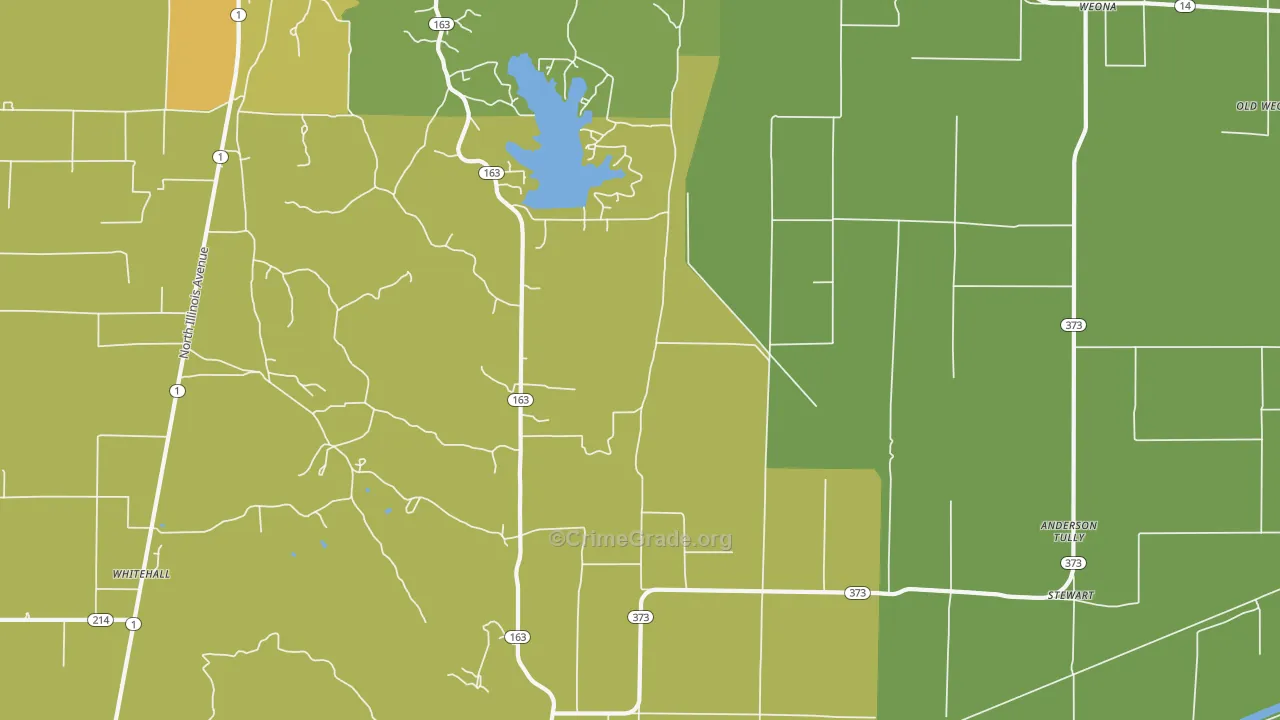 Weona Junction, AR Map of Vehicle Theft Rates