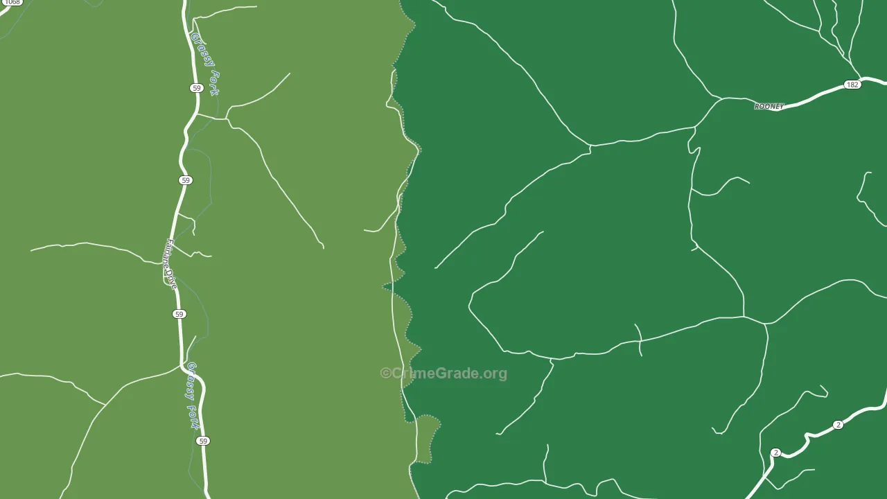 Wesleyville, KY Map of Vehicle Theft Rates