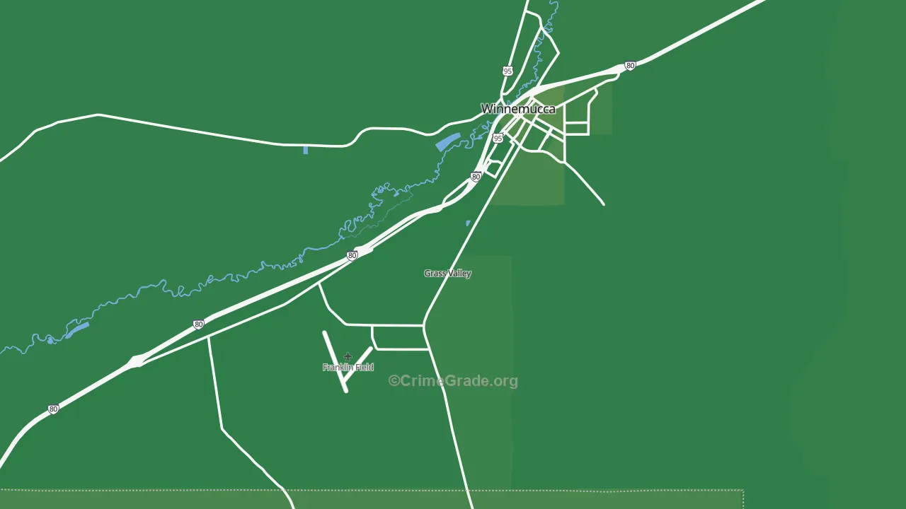 Weso, NV Map of Vehicle Theft Rates