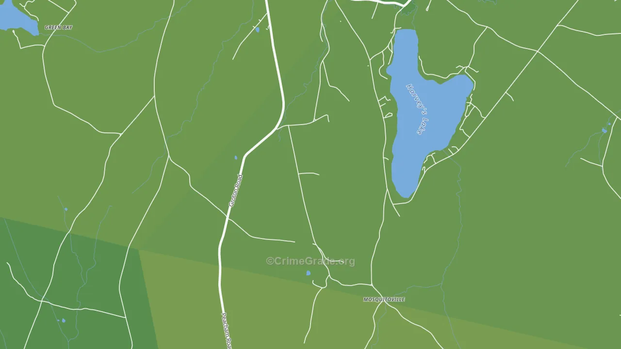 West Barnet, VT Map of Vehicle Theft Rates