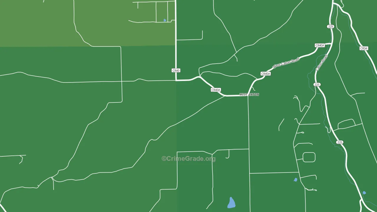West Caton, NY Map of Vehicle Theft Rates