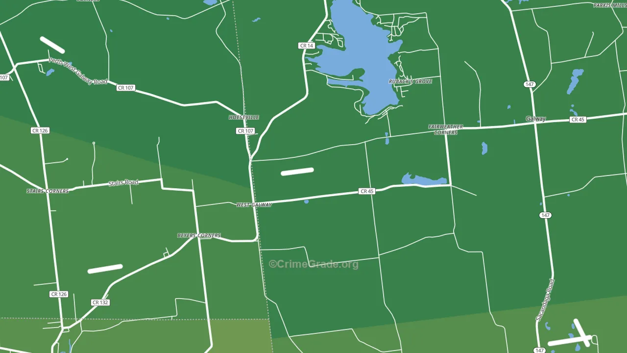 West Galway, NY Map of Vehicle Theft Rates