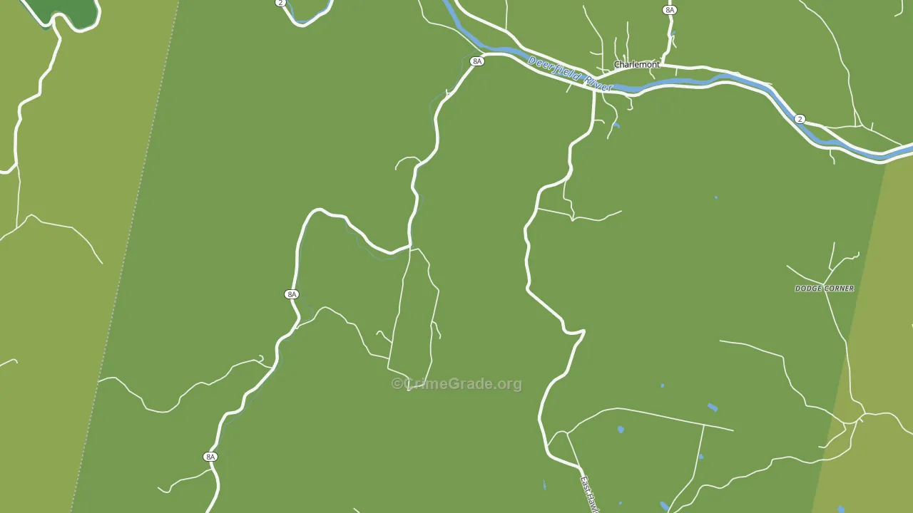 West Hawley, MA Map of Vehicle Theft Rates