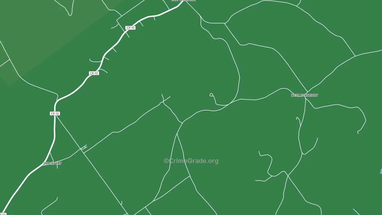 West Meredith, NY Map of Vehicle Theft Rates