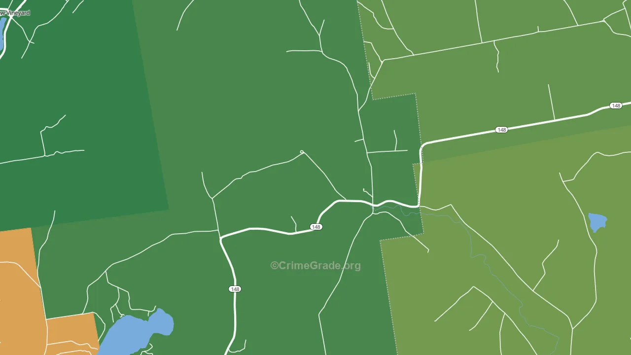 West Mills, ME Map of Vehicle Theft Rates