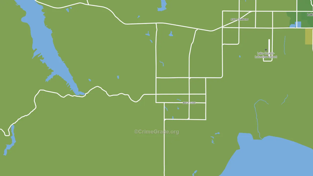 West Side, OR Map of Vehicle Theft Rates