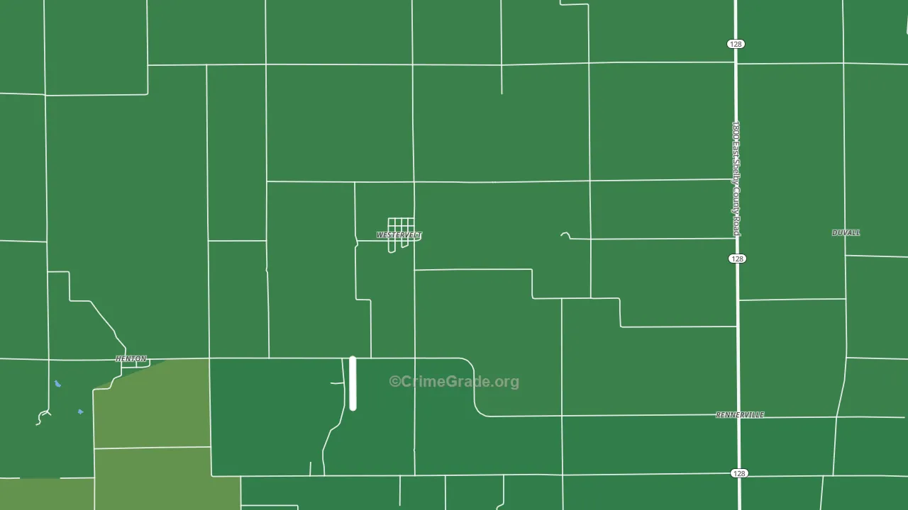 Westervelt, IL Map of Vehicle Theft Rates