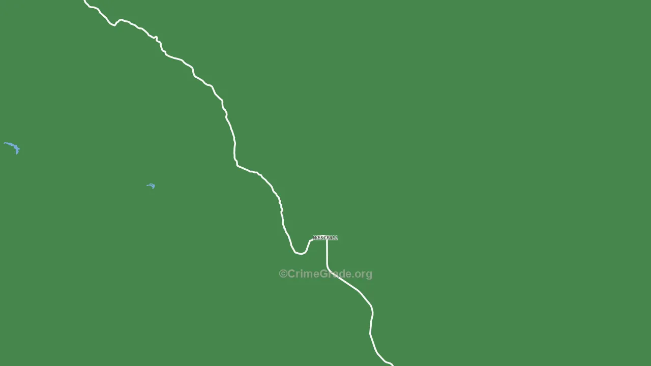 Westfall, OR Map of Vehicle Theft Rates