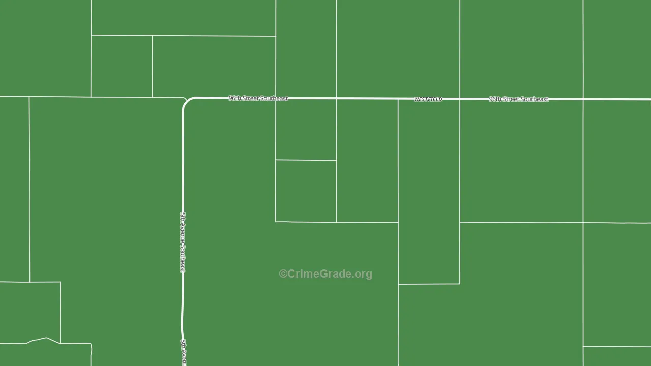 Westfield, ND Map of Vehicle Theft Rates