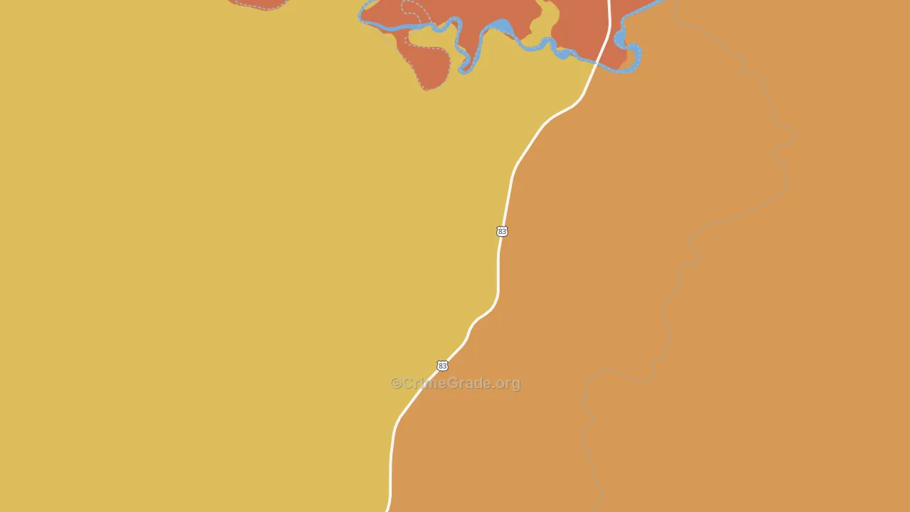 Westover, SD Map of Vehicle Theft Rates