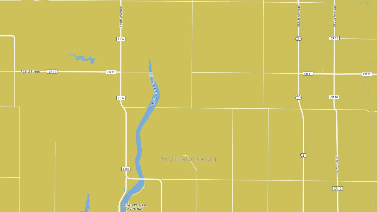 Westport, SD Map of Vehicle Theft Rates