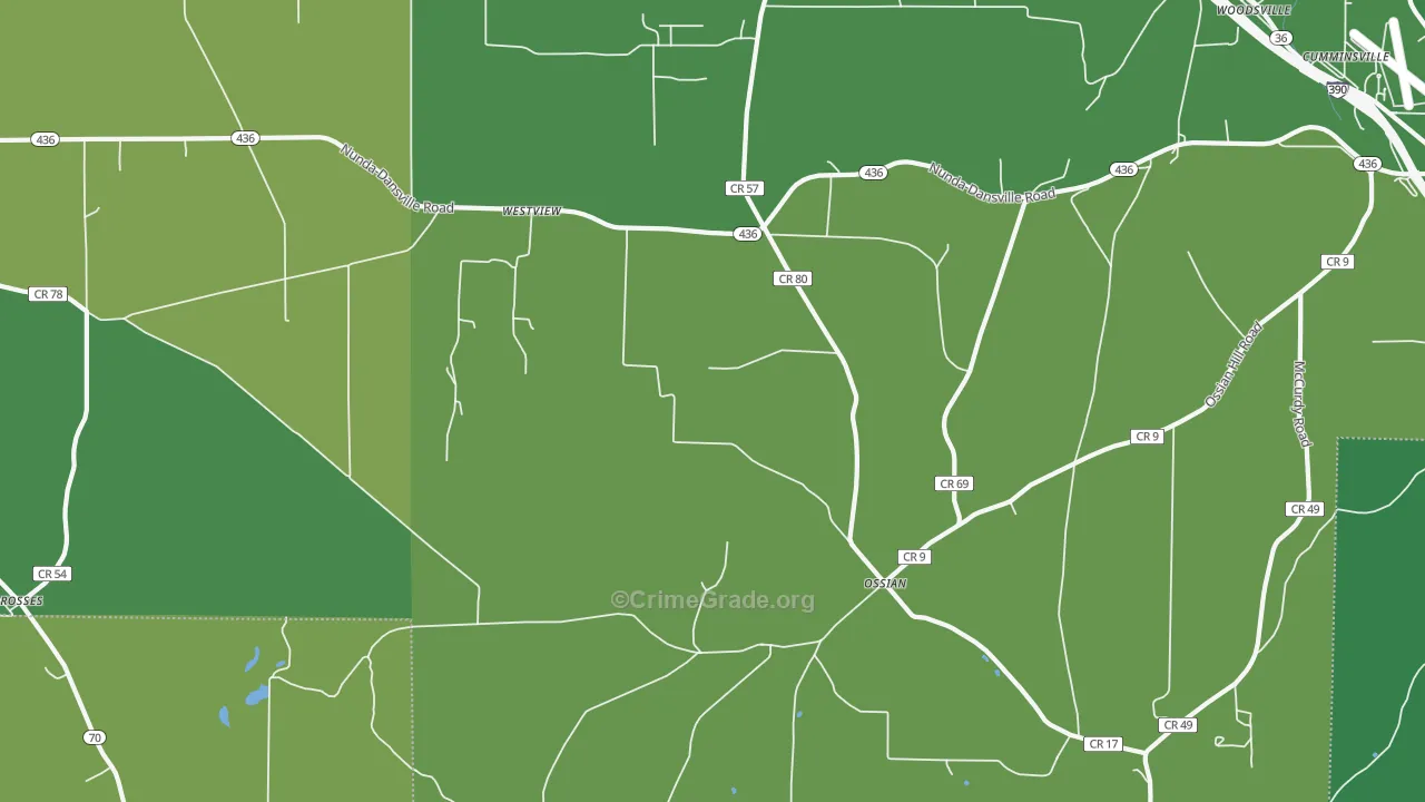 Westview, NY Map of Vehicle Theft Rates