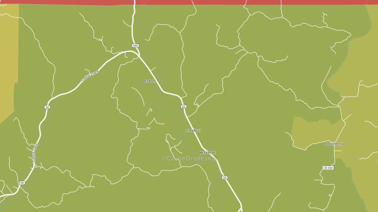 Weyanoke, LA Map of Vehicle Theft Rates