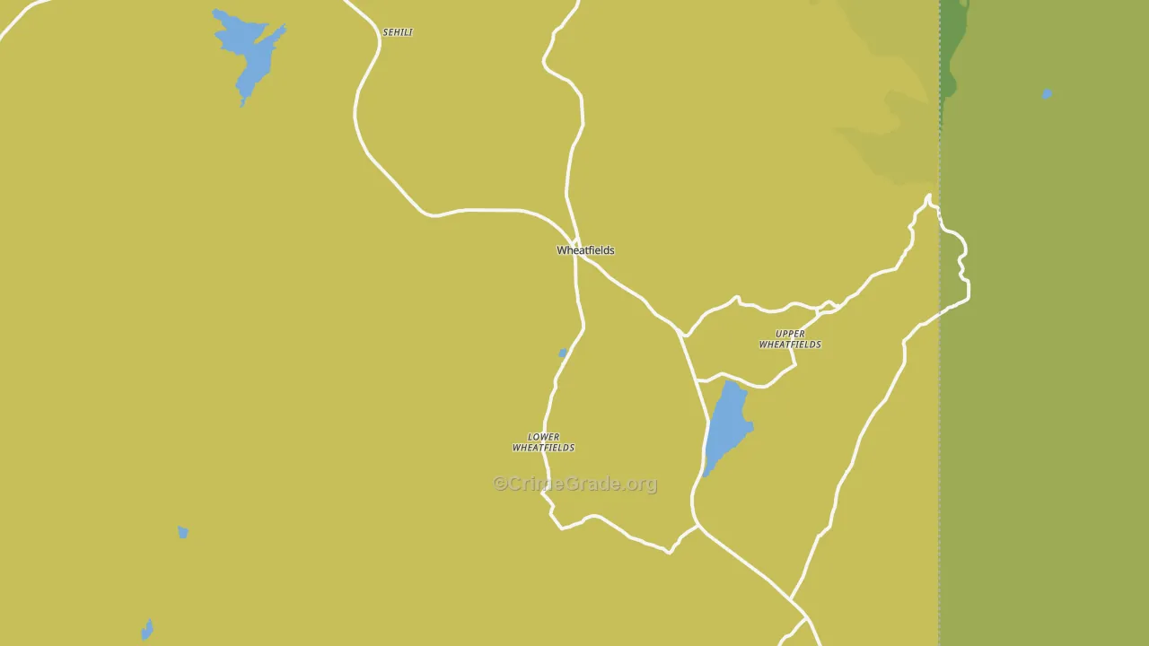 Wheatfields, AZ Map of Vehicle Theft Rates