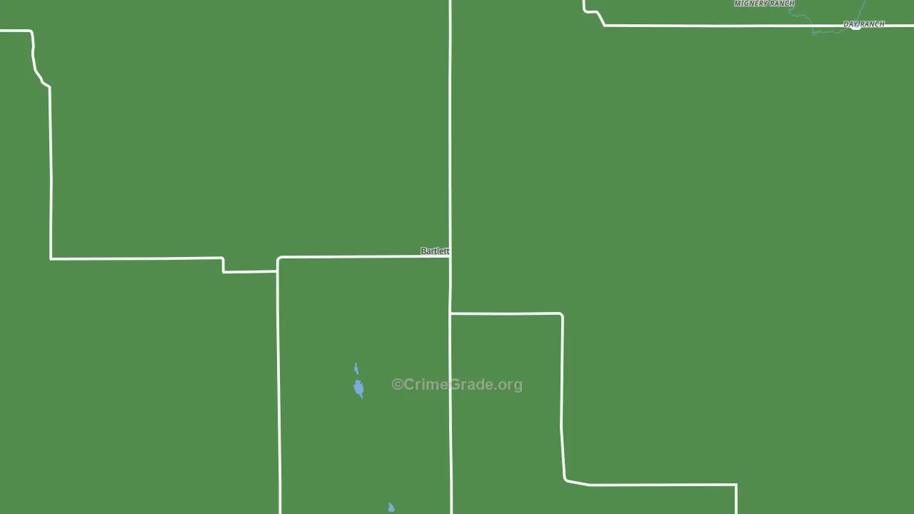 Wheeler County, NE Map of Vehicle Theft Rates