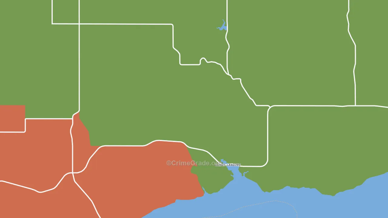 Wheelock, ND Map of Vehicle Theft Rates