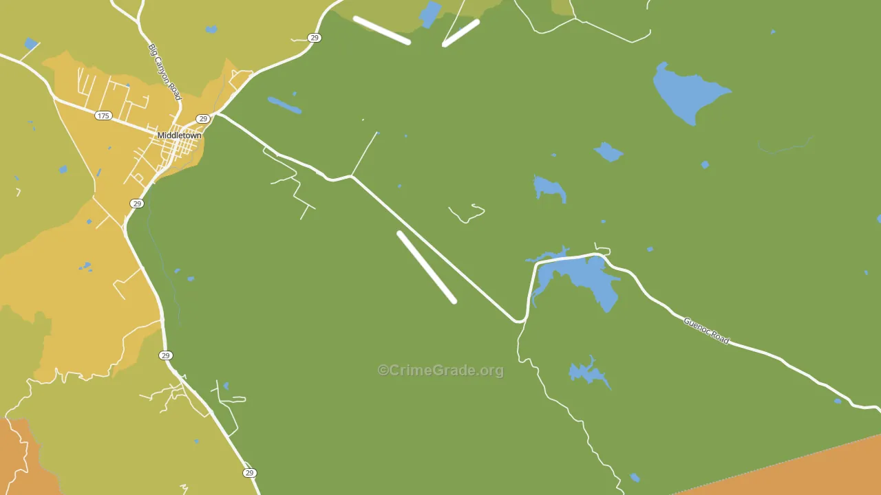 Whispering Pines, CA Map of Vehicle Theft Rates