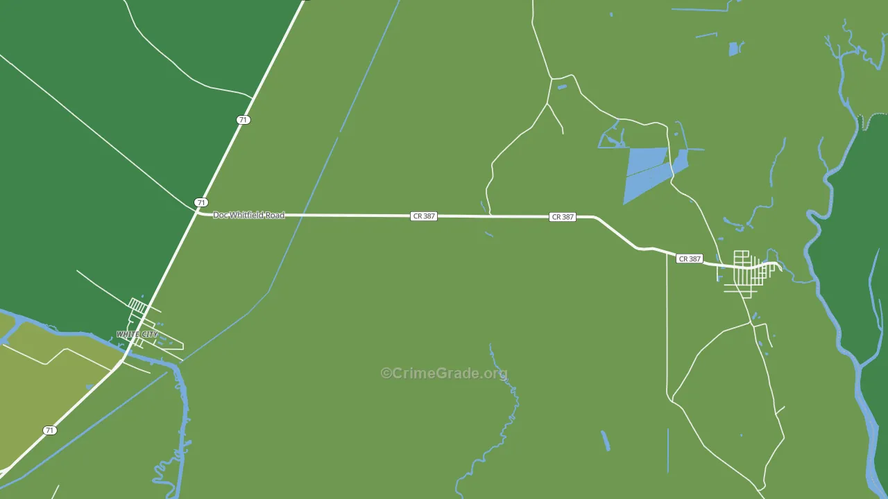 White City, FL Map of Vehicle Theft Rates
