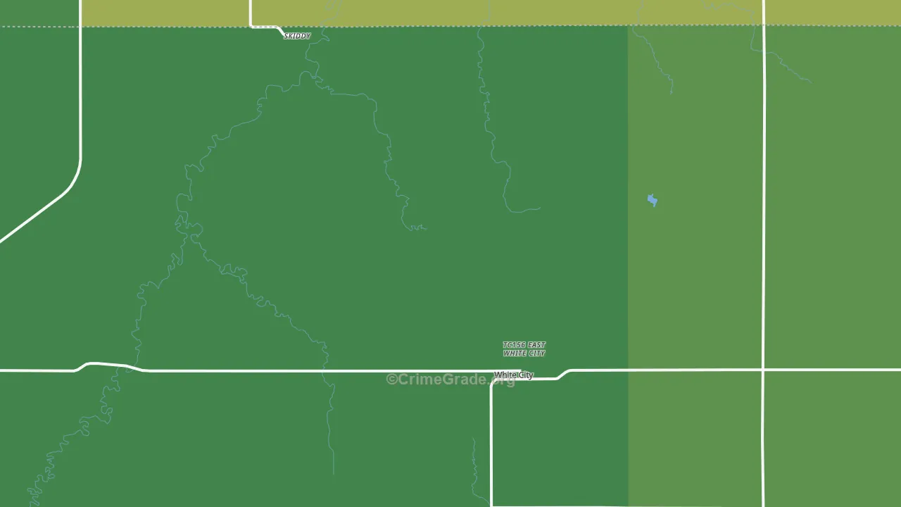 White City, KS Map of Vehicle Theft Rates