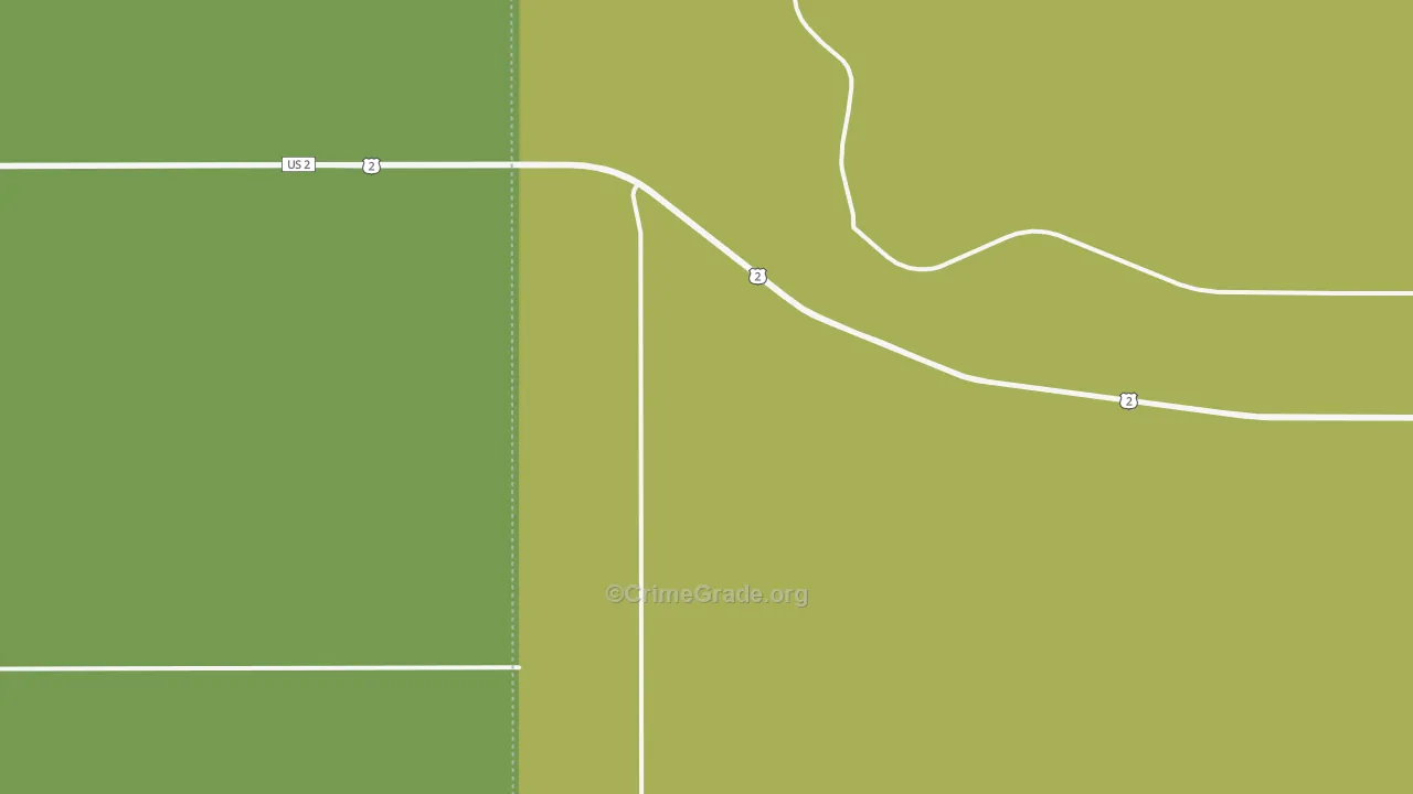 White Earth, ND Map of Vehicle Theft Rates