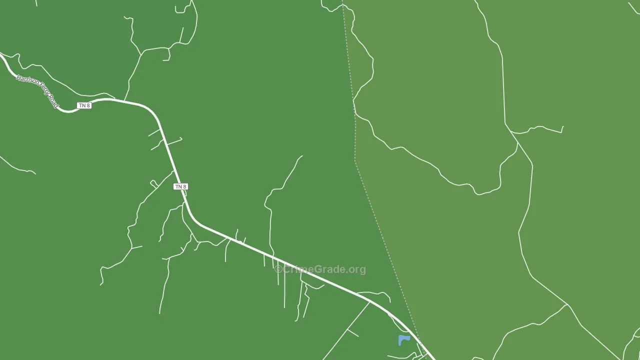 White Hill, TN Map of Vehicle Theft Rates