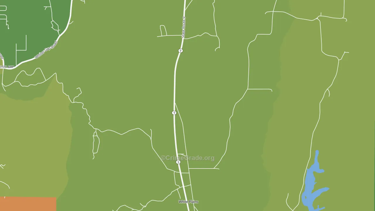 White Plains, AL Map of Vehicle Theft Rates