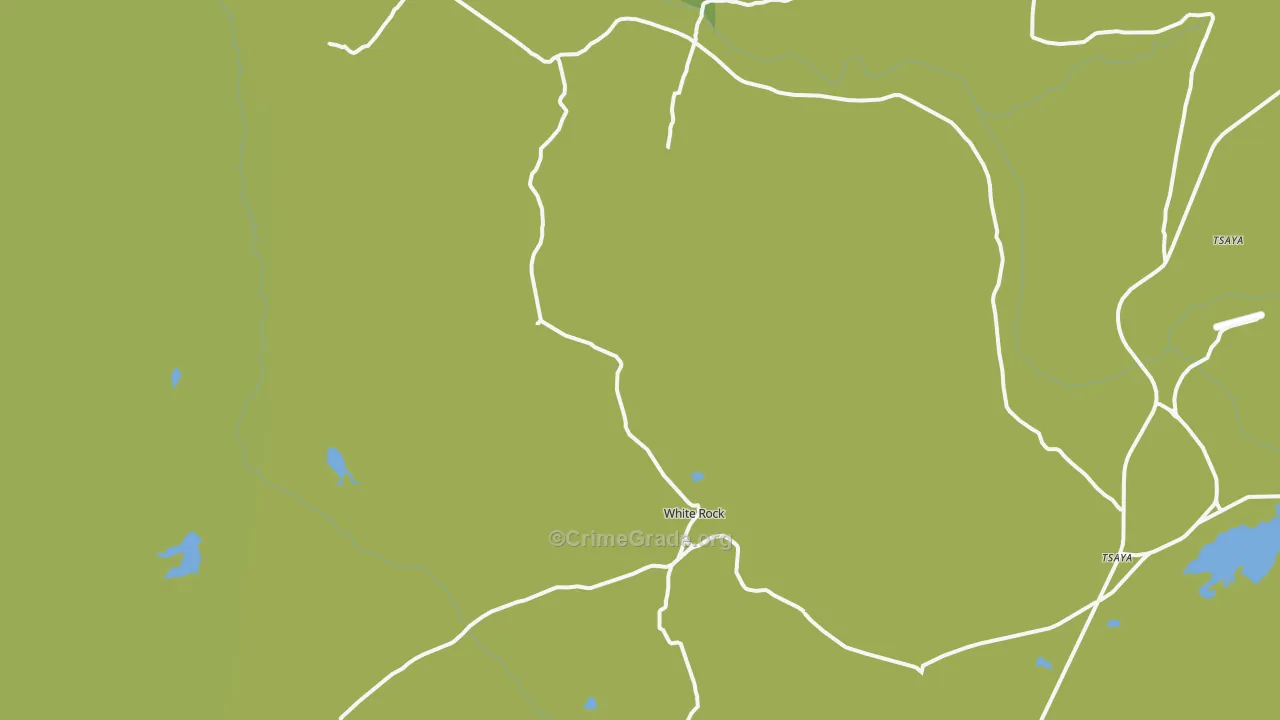 White Rock, NM Map of Vehicle Theft Rates
