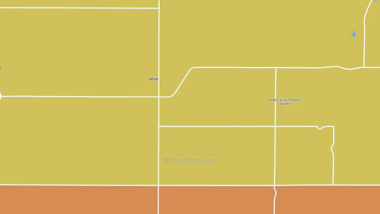 White, SD Map of Vehicle Theft Rates