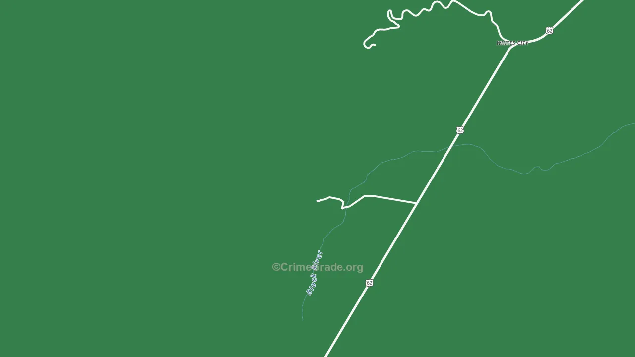 Whites City, NM Map of Vehicle Theft Rates