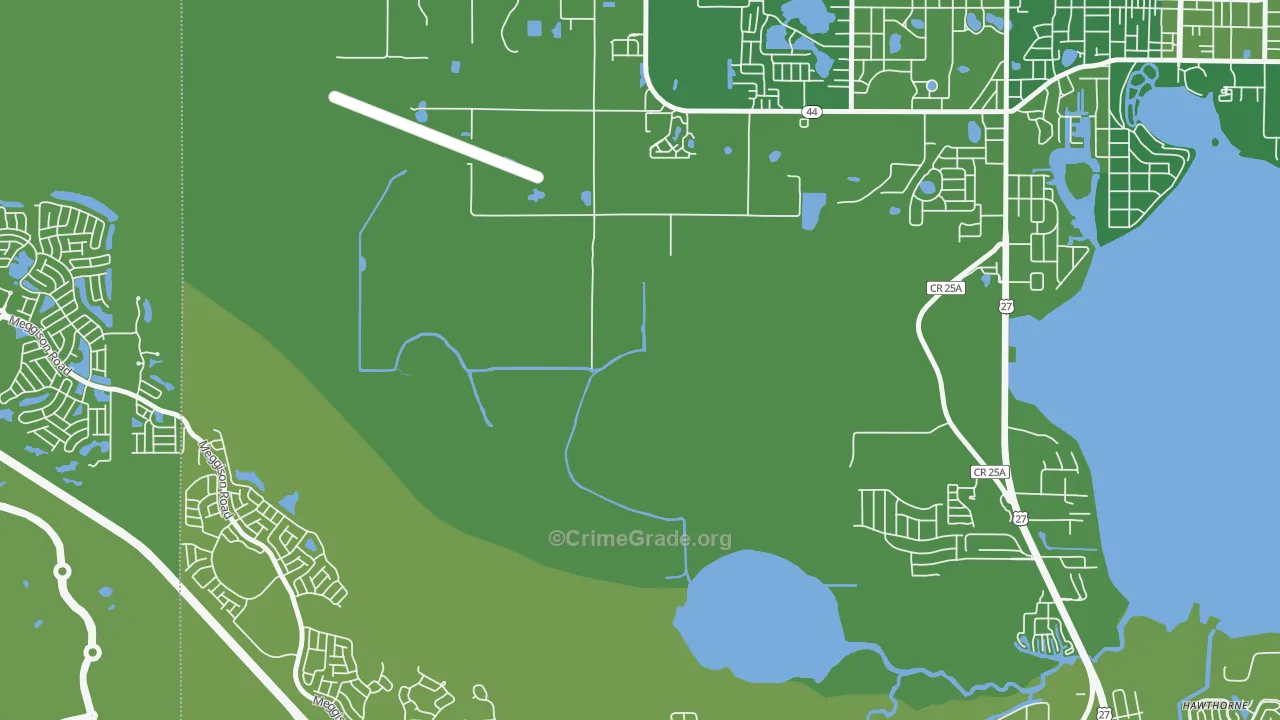 Whitney, FL Map of Vehicle Theft Rates
