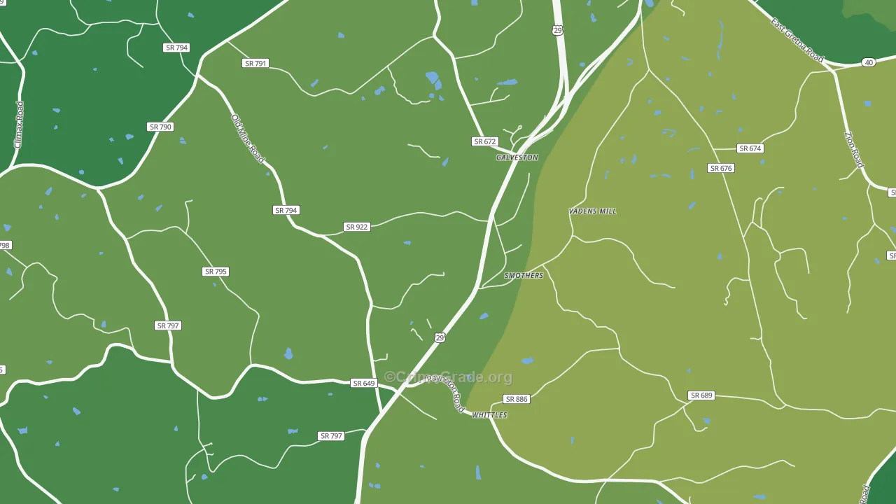 Whittle, VA Map of Vehicle Theft Rates