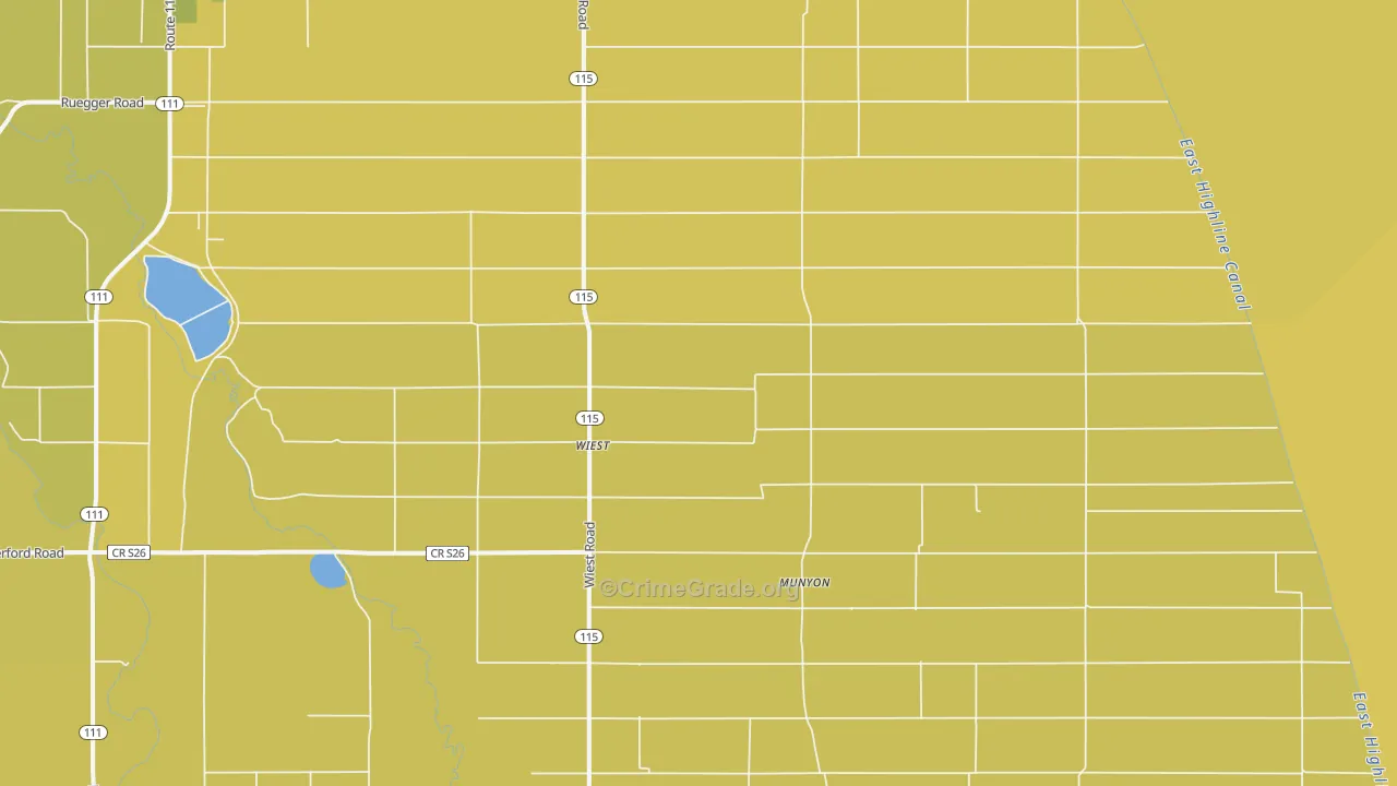 Wiest, CA Map of Vehicle Theft Rates