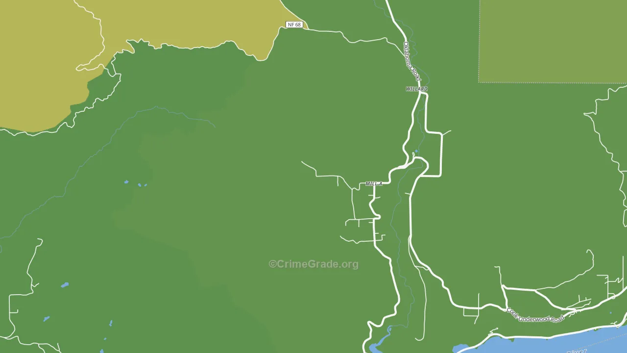 Willard, WA Map of Vehicle Theft Rates