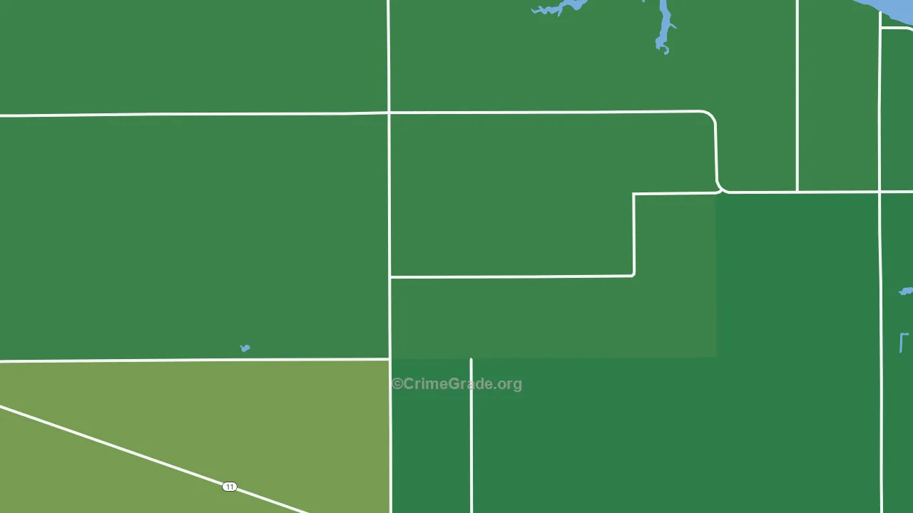 Williams, MN Map of Vehicle Theft Rates
