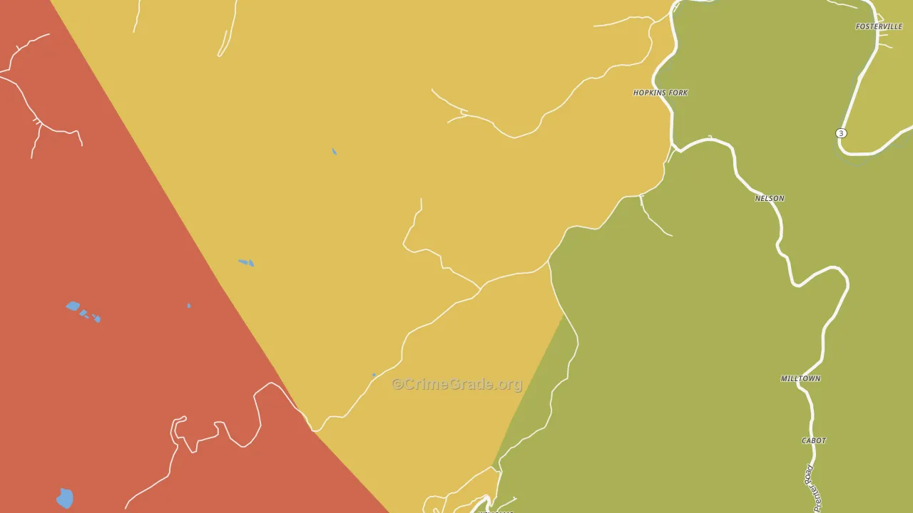 Williams Mountain, WV Map of Vehicle Theft Rates