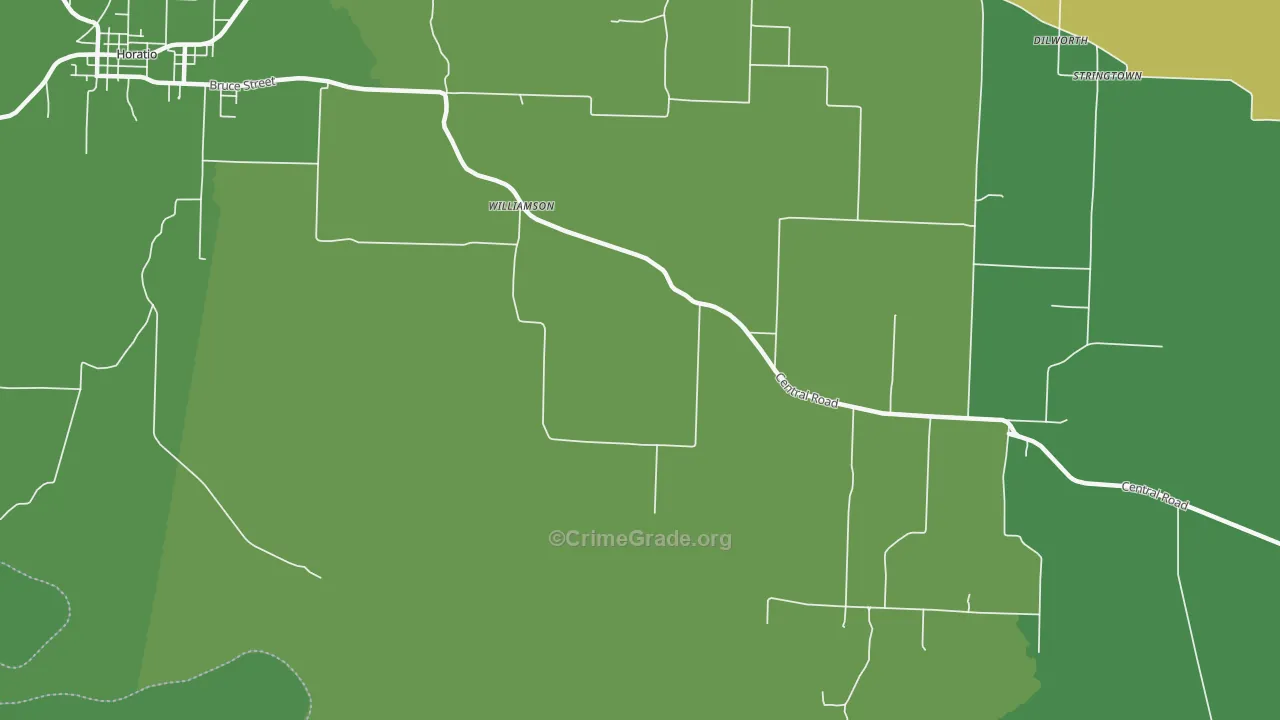 Williamson, AR Map of Vehicle Theft Rates