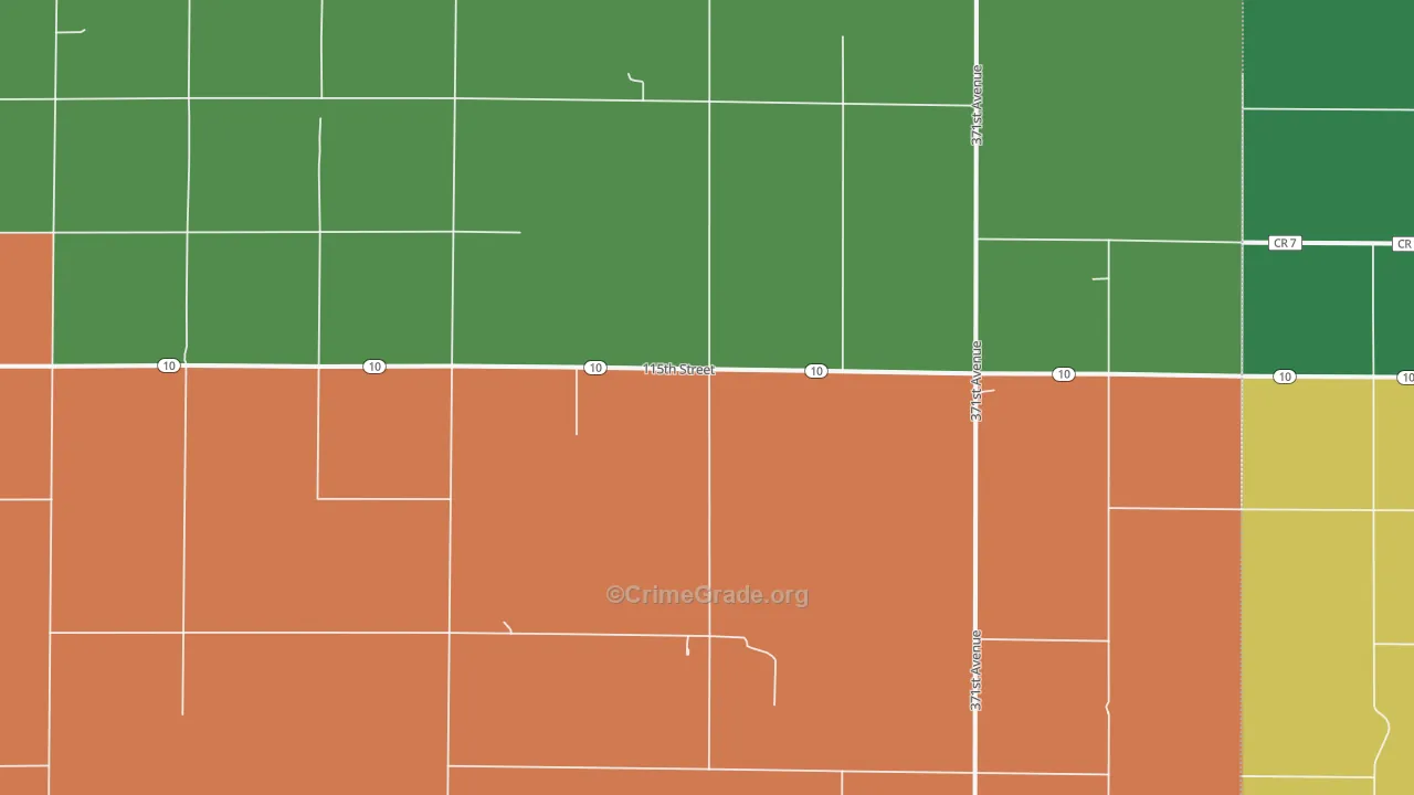 Willow, SD Map of Vehicle Theft Rates