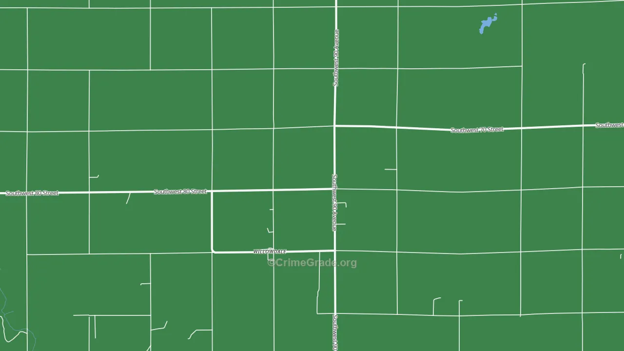 Willowdale, KS Map of Vehicle Theft Rates