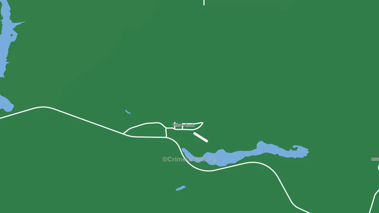 Wilson Creek, WA Map of Vehicle Theft Rates