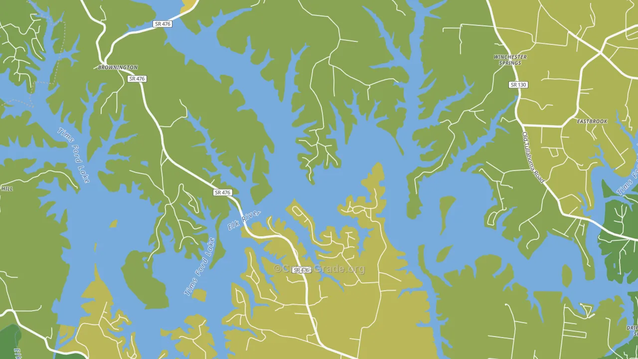 Winchester Springs, TN Map of Vehicle Theft Rates