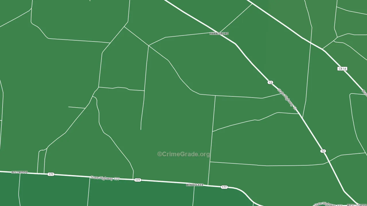 Windecker, NY Map of Vehicle Theft Rates