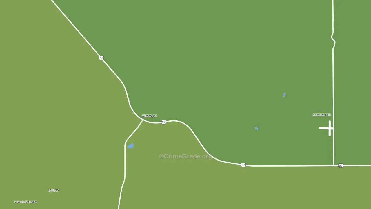 Windham, MT Map of Vehicle Theft Rates