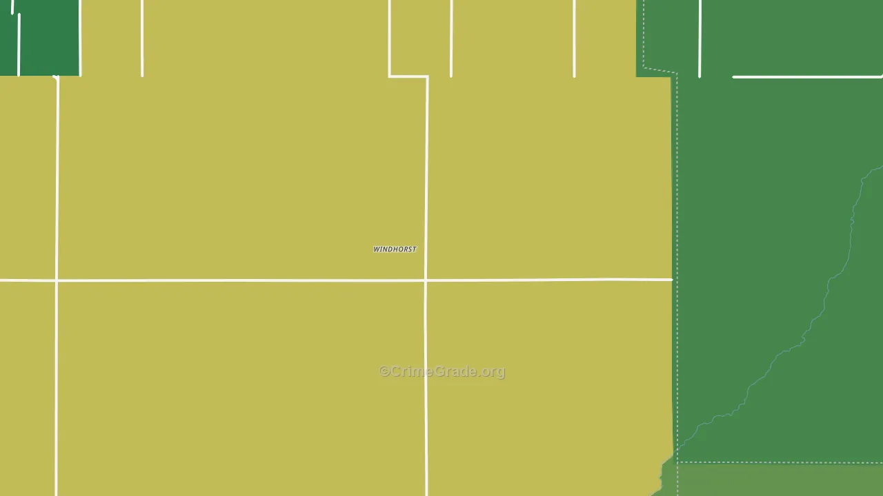 Windhorst, KS Map of Vehicle Theft Rates