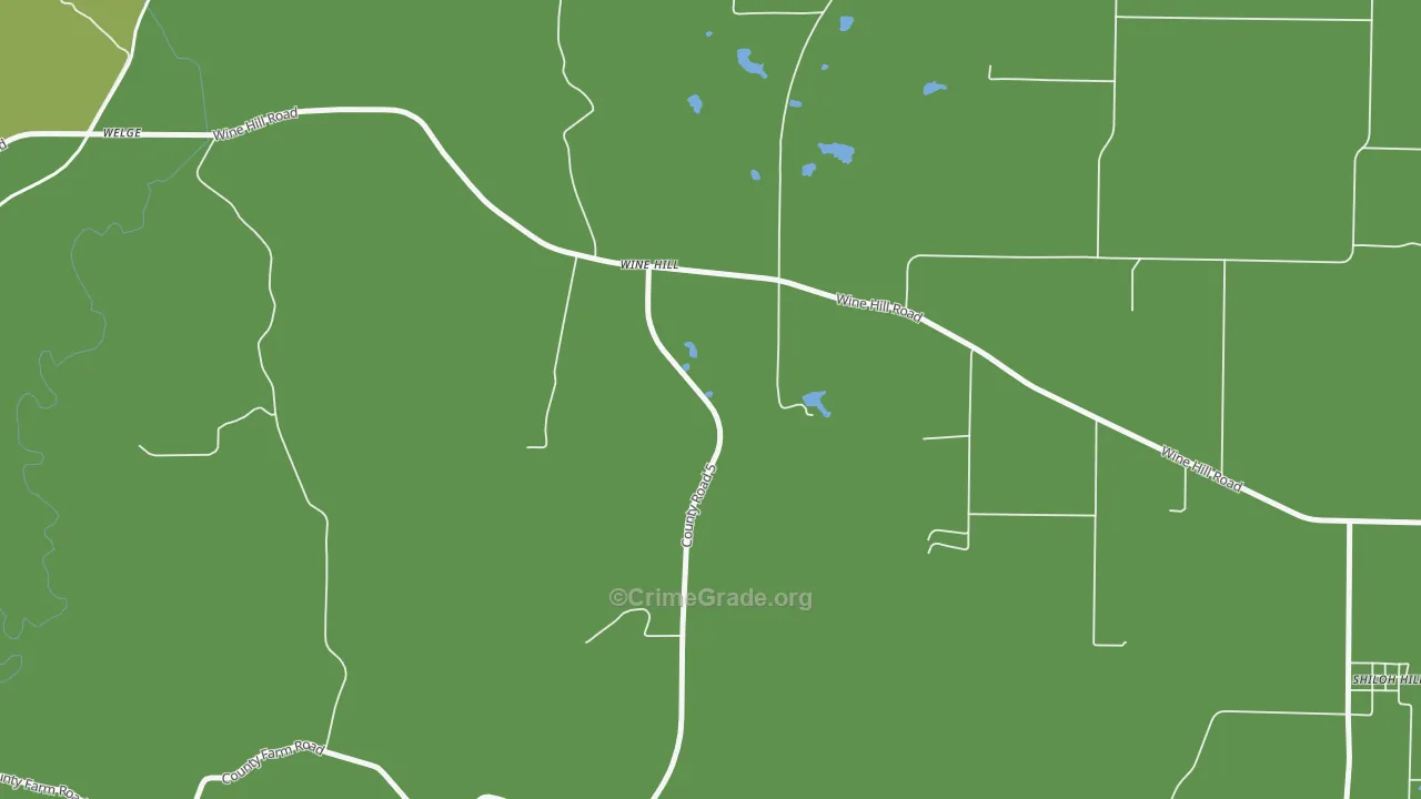 Wine Hill, IL Map of Vehicle Theft Rates