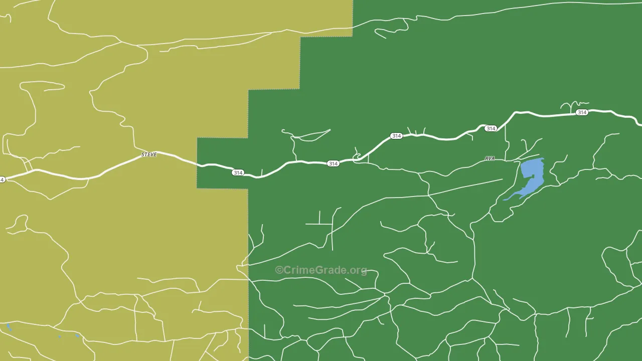 Wing, AR Map of Vehicle Theft Rates