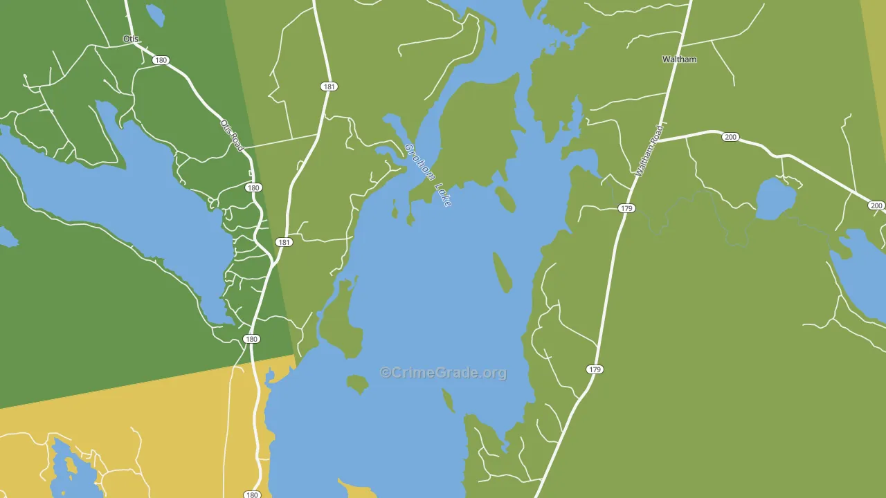 Winkumpaugh Corners, ME Map of Vehicle Theft Rates