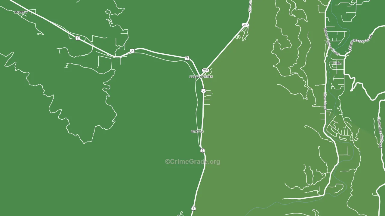 Winton, WA Map of Vehicle Theft Rates