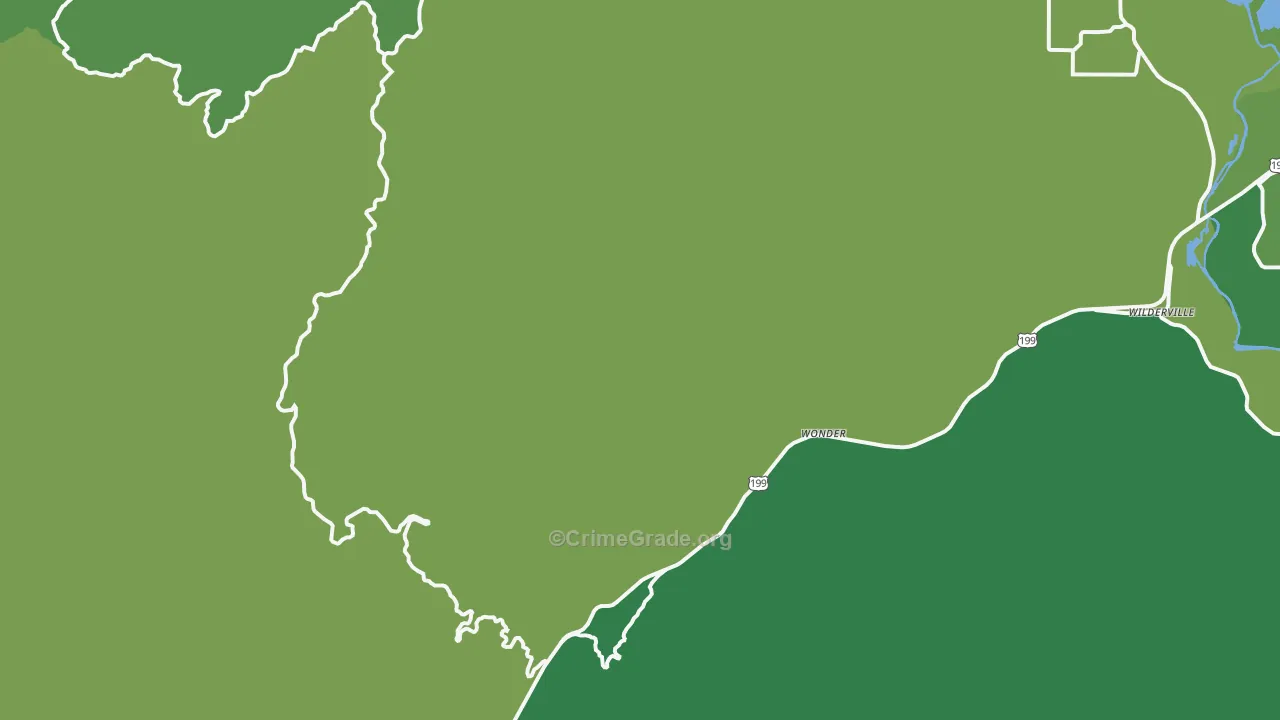 Wonder, OR Map of Vehicle Theft Rates