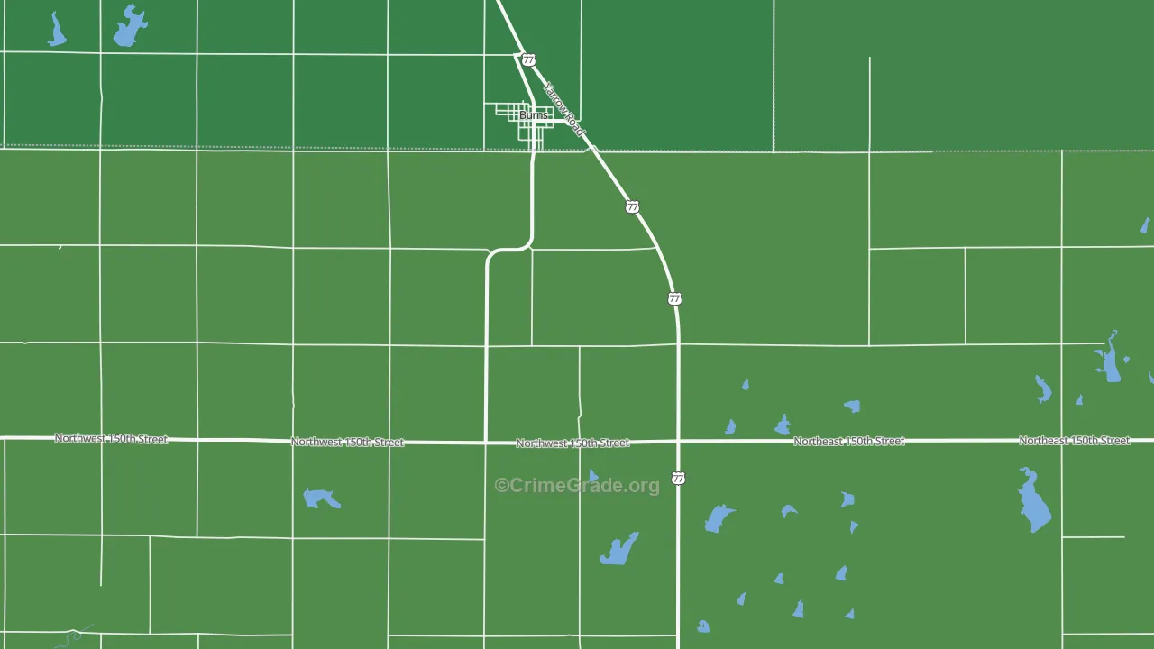 Wonsevu, KS Map of Vehicle Theft Rates
