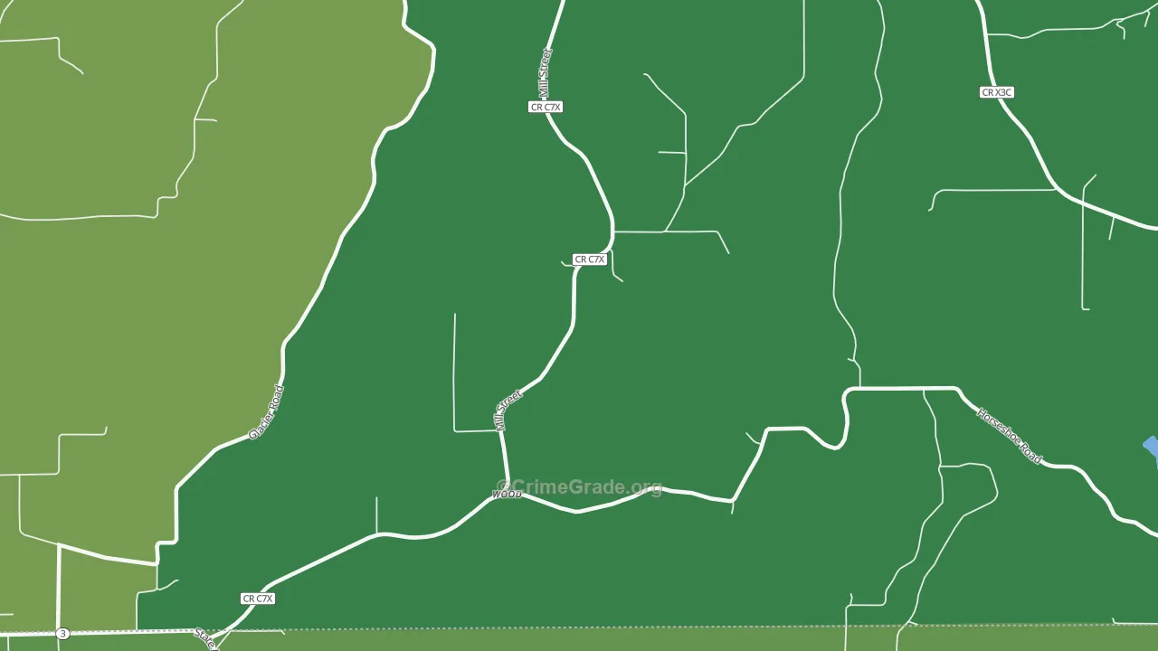 Wood, IA Map of Vehicle Theft Rates